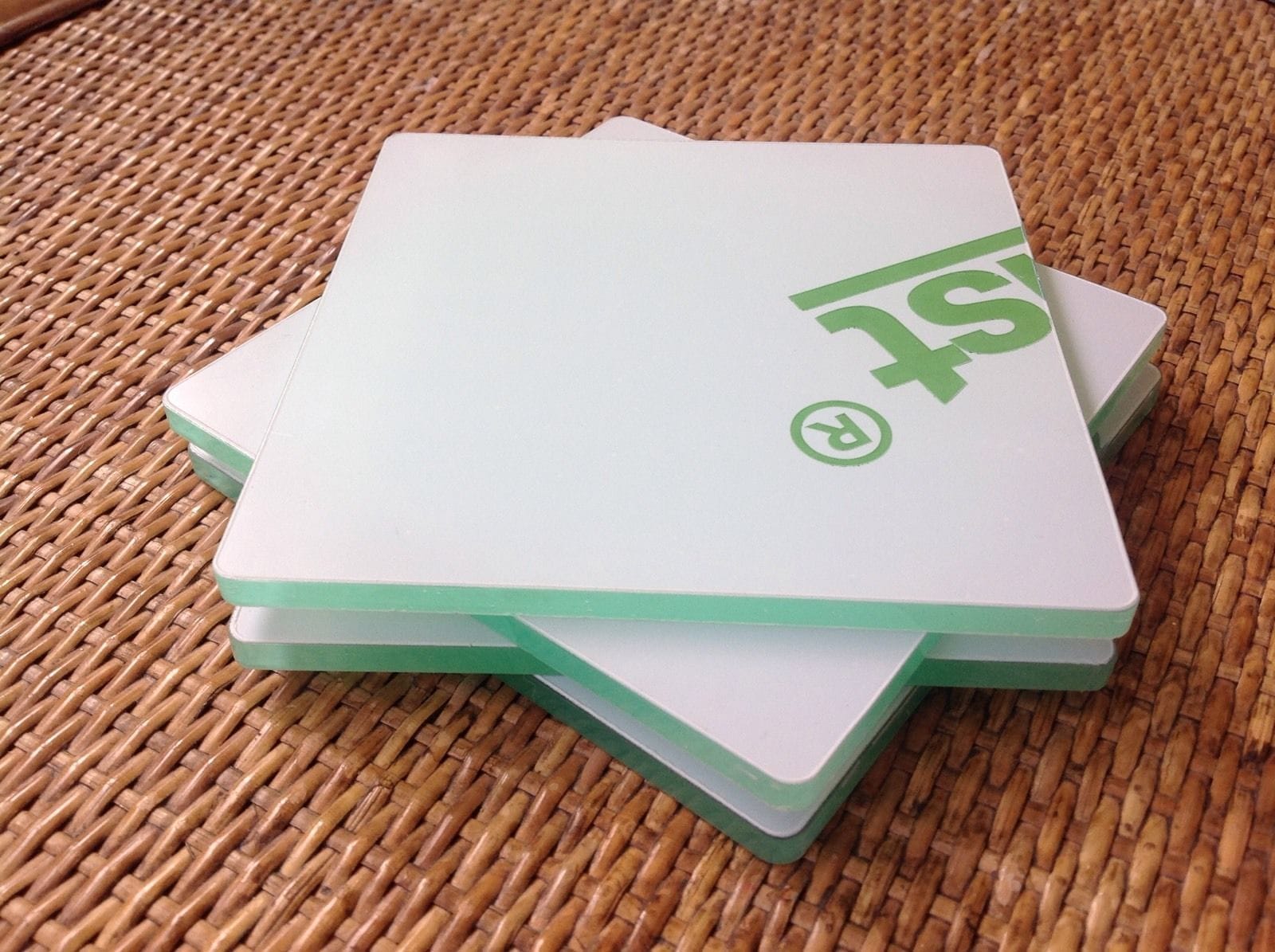 Streetwise 3D 6x Acrylic Clear Plastic Stamping Blocks – 45mm X 55mm, 5mm Thick, R5 Laser Cut